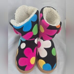 Beeposh Slipper Slipper Boots by Melissa & Doug Multi Colored Flowers Youth